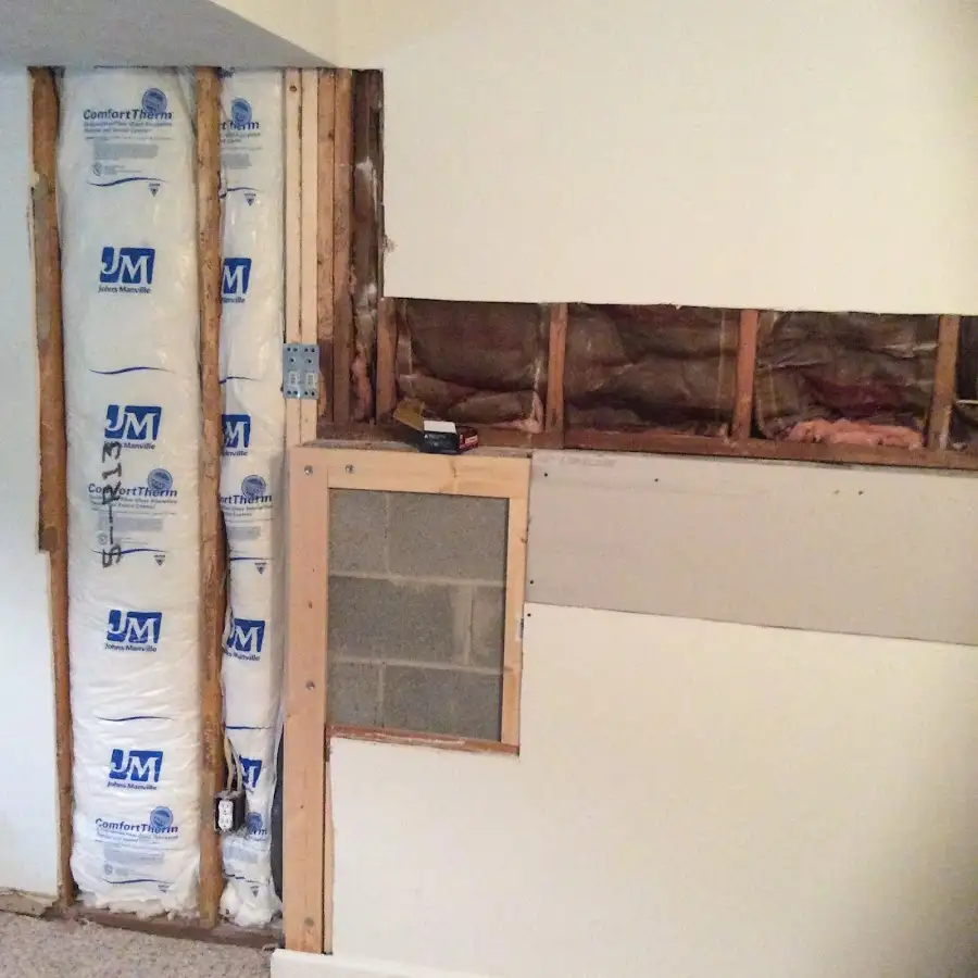Wall insulation replacement during Contents Cleaning & Restoration in Mooresville